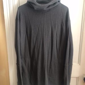 Unisex Long Pullover | Olive | XS